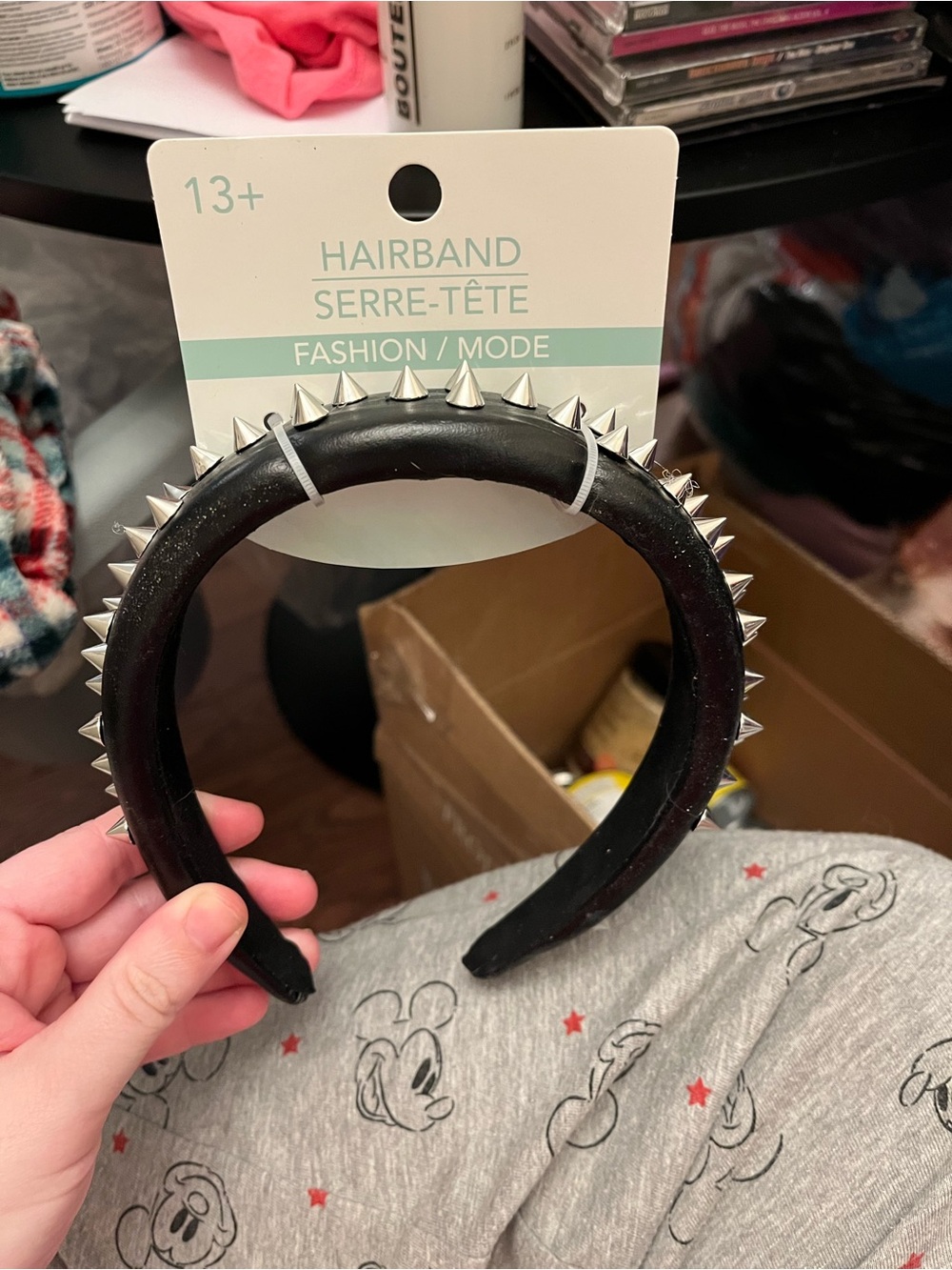 Black Spiked Fashion Hairband - Unbranded FREE with $10 purchase